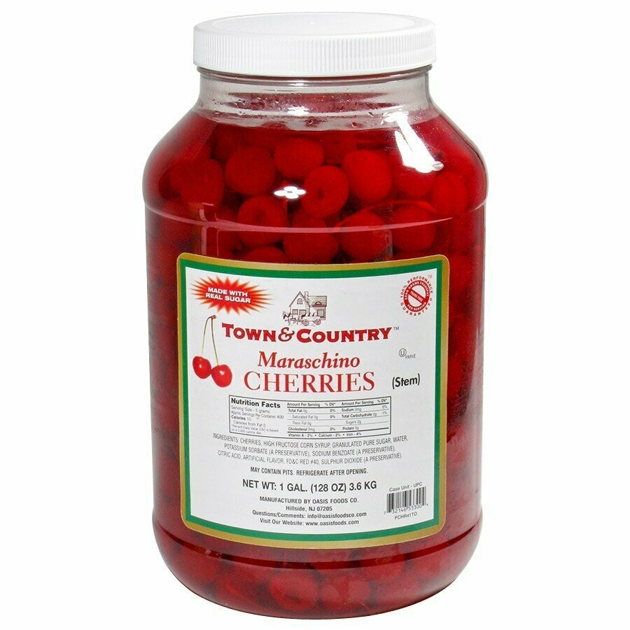 Cherries W/Stem Maraschino (1gal.)