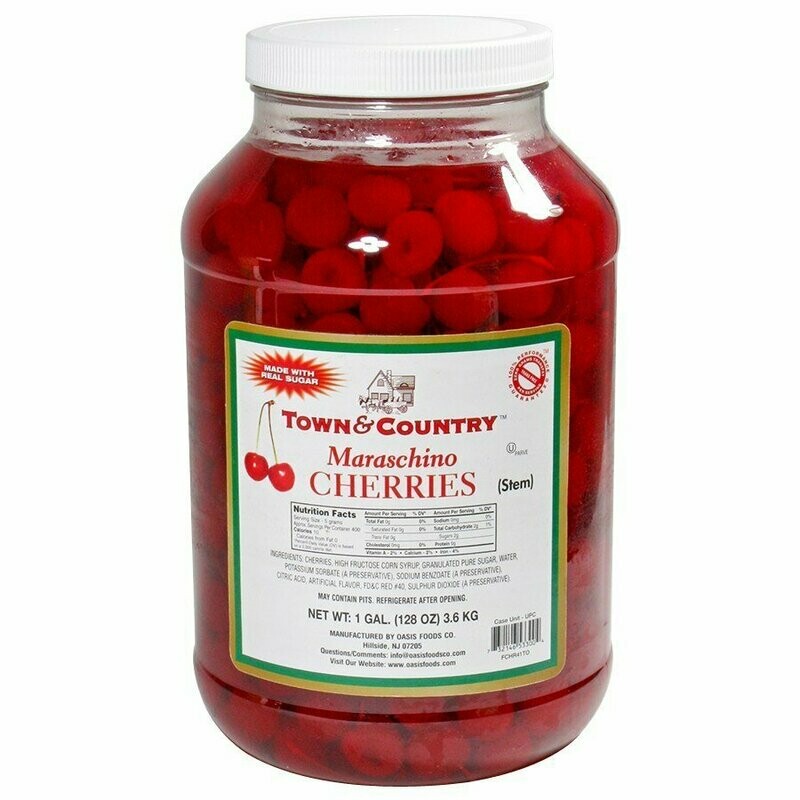 Cherries W/Stem Maraschino (1gal.)