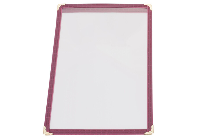 Menu Cover Single Burgundy