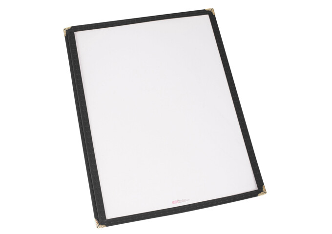 Menu Cover Single Black