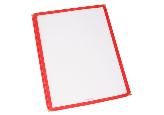 Menu Cover Single Red
