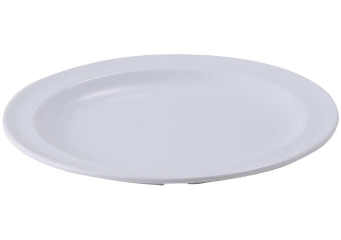 Plate 7-7/8" Round White Melamine