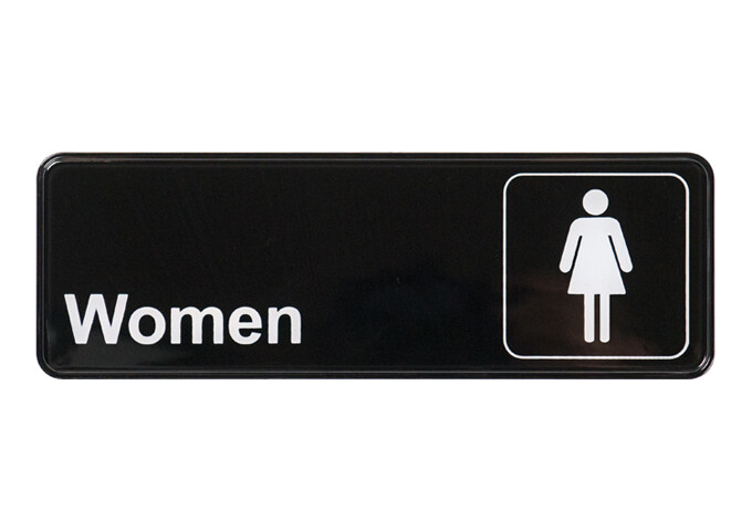 Sign 9"x3" Women