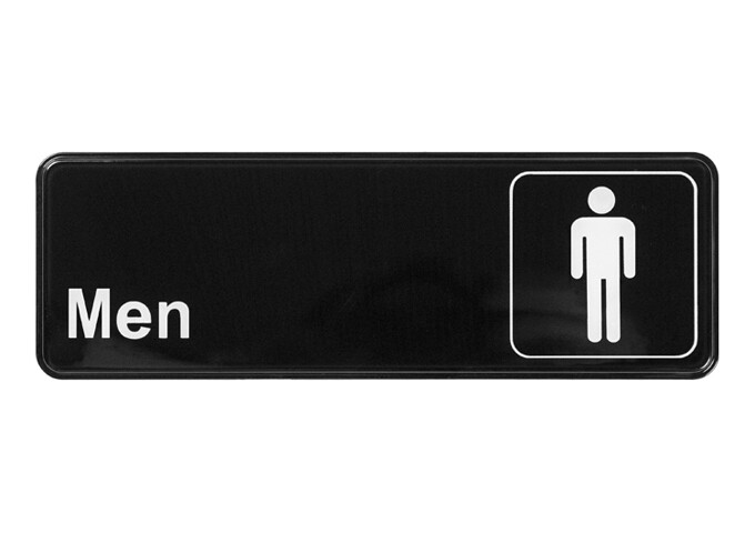 Sign 9"x3" Men