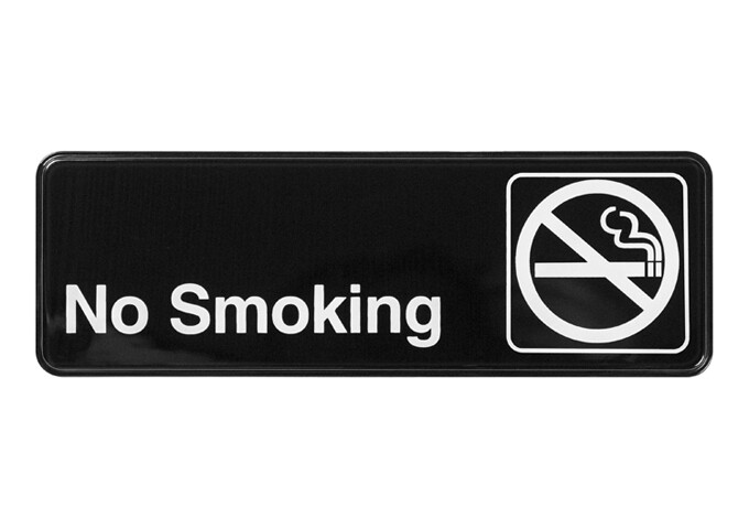 Sign 9"x3" No Smoking