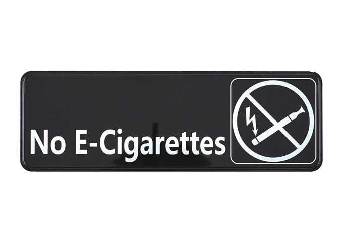 Sign 9"x3" No E-Cigarettes
