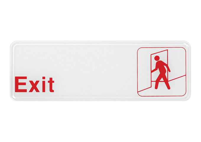 Sign 9"x3" Exit