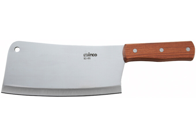 Cleaver 8"x3-1/2" Wood Handle