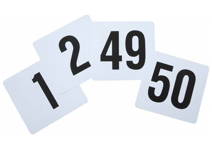 Table Number Set (1-50)