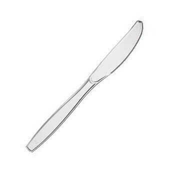 Heavy Plastic Knife Clear (1,000ct)