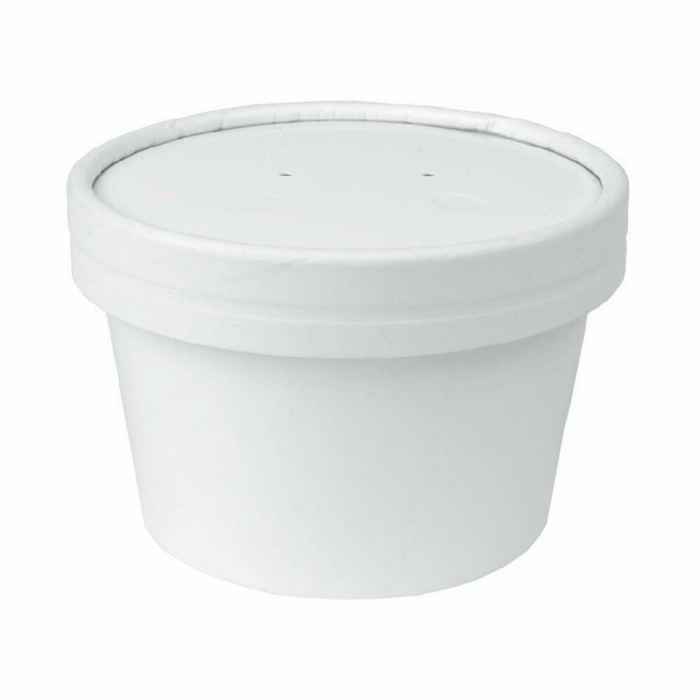 Container 8oz. Hot/Cold White