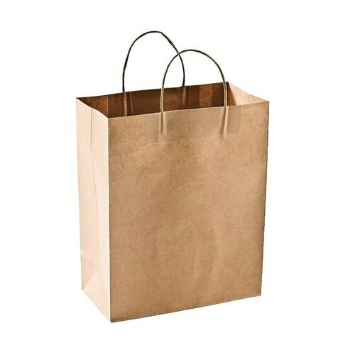 Shopping Bag 10"x7"x12" Kraft