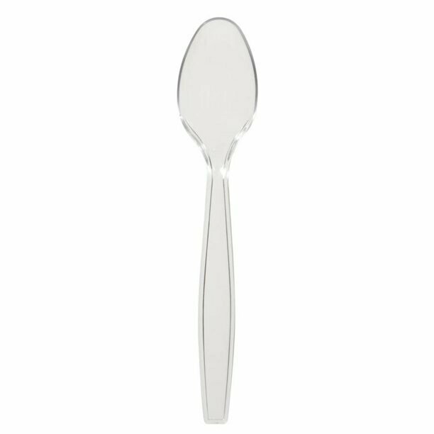 Heavy Plastic Spoon Clear (1,000ct)