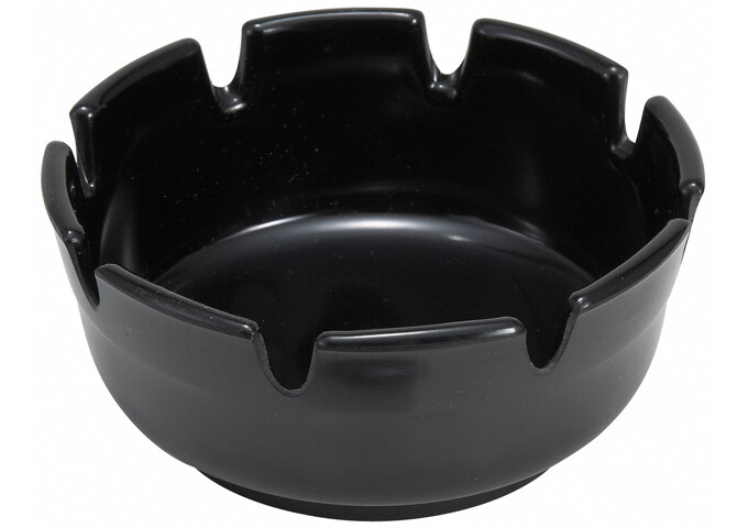 Ashtray 4" Round Black