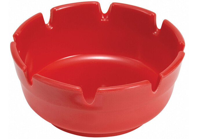Ashtray 4" Round Red