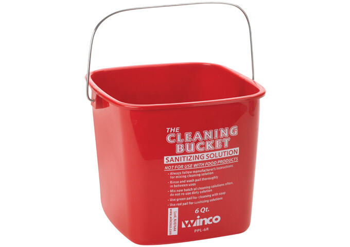 Cleaning Bucket 6qt. Red