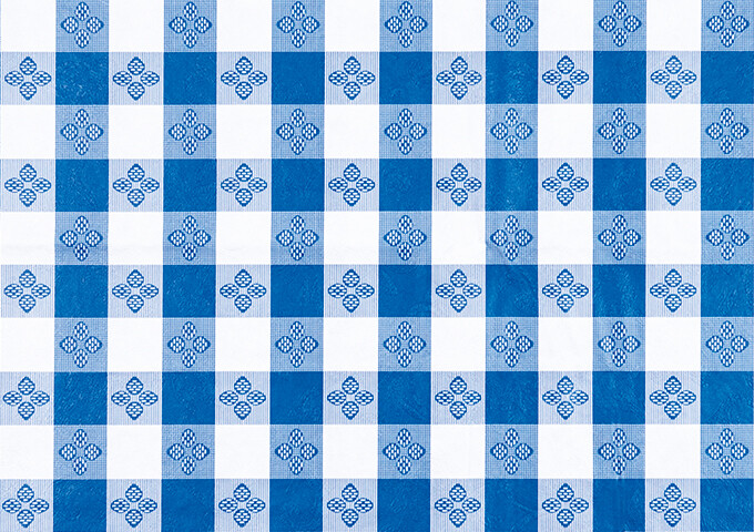 Table Cloth 52"x52" Blue Checkered