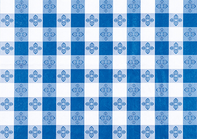 Table Cloth 52"x52" Blue Checkered