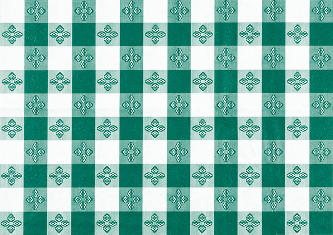 Table Cloth 52"x52" Green Checkered
