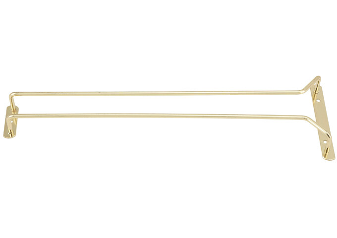Single 16" Glass Hanger Brass