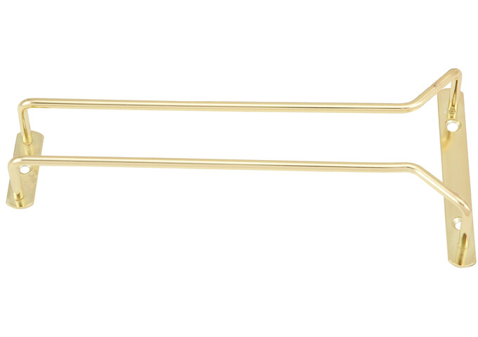 Single 10" Glass Hanger Brass