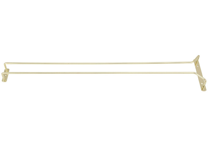 Single 24" Glass Hanger Brass