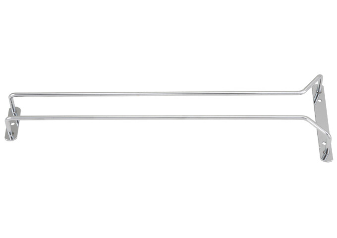 Single 16" Glass Hanger Chrome