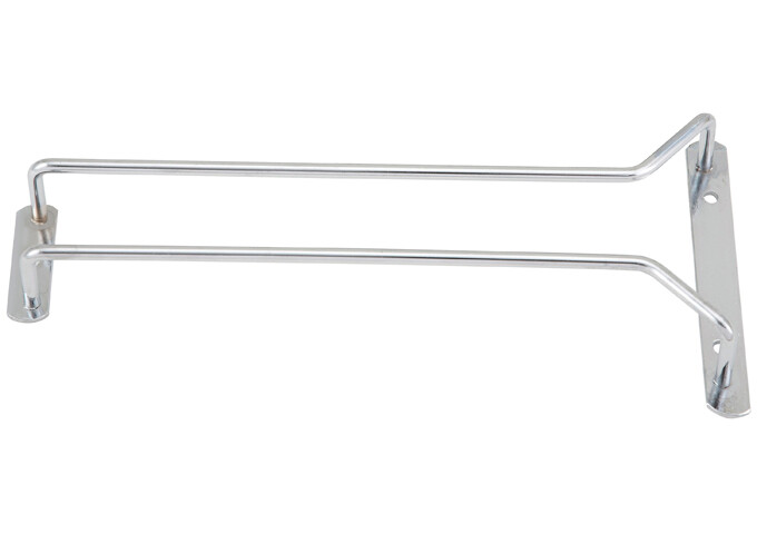 Single 10" Glass Hanger Chrome