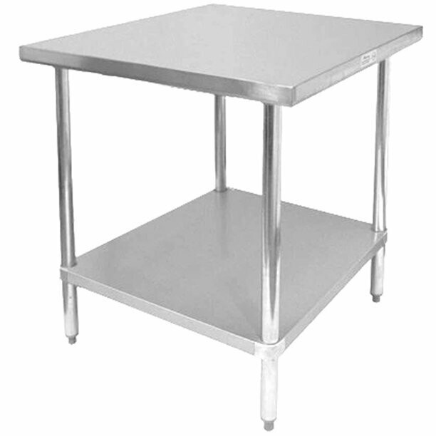 Work Table 24"x24"x35" S/S Top