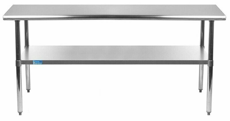 Work Table 24"x72"x35" S/S Top