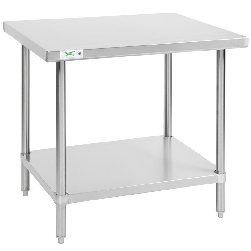 Work Table 30"x30"x35" S/S Top