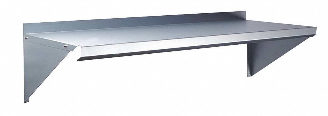 Wall Shelf 12"x60"x10" S/S