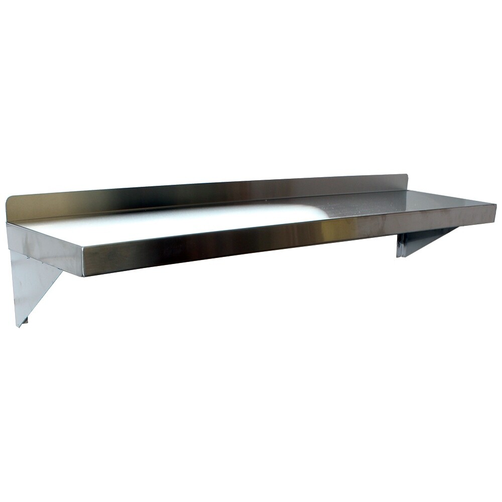 Wall Shelf 12"x48"x10" S/S