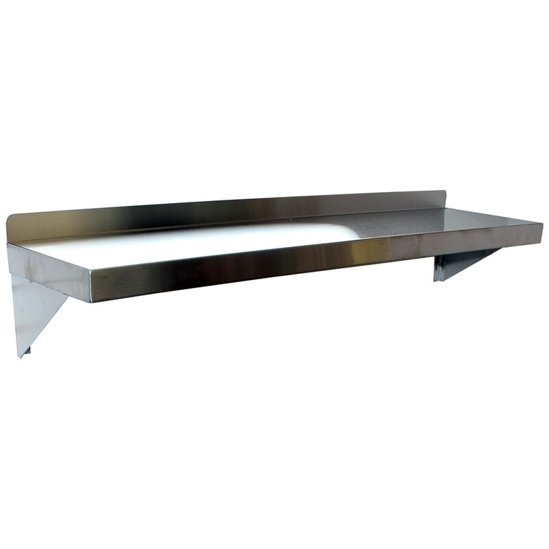 Wall Shelf 12"x48"x10" S/S