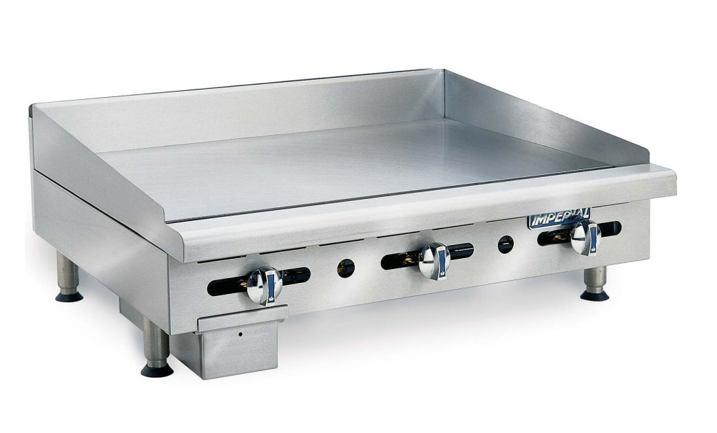 Griddle 36" Gas 3 Burner