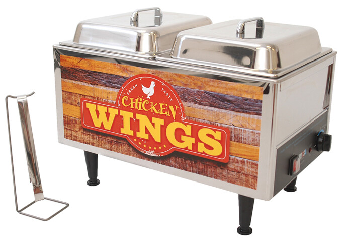 Warmer 2 Pan Chicken Wings Themed
