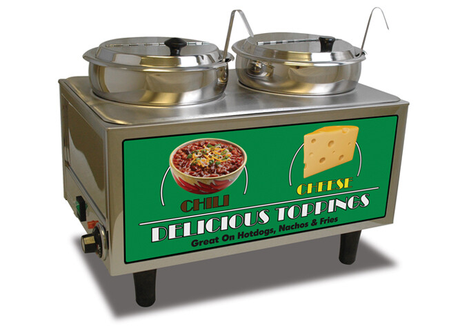 Warmer 2 Well Chili & Cheese Themed