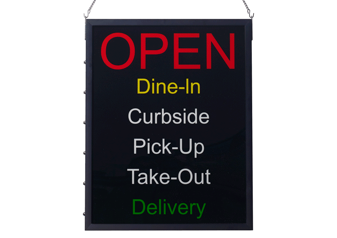Sign Lighted Dine-In
