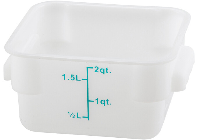 Storage Container 2qt. Square White