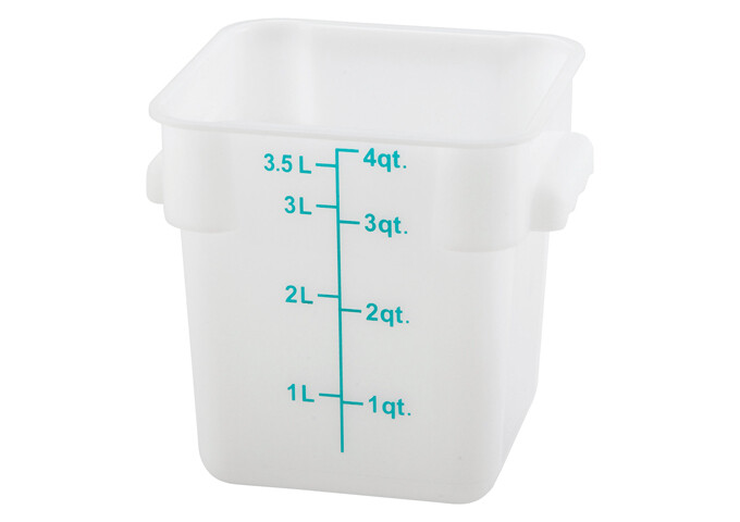 Storage Container 4qt. Square White