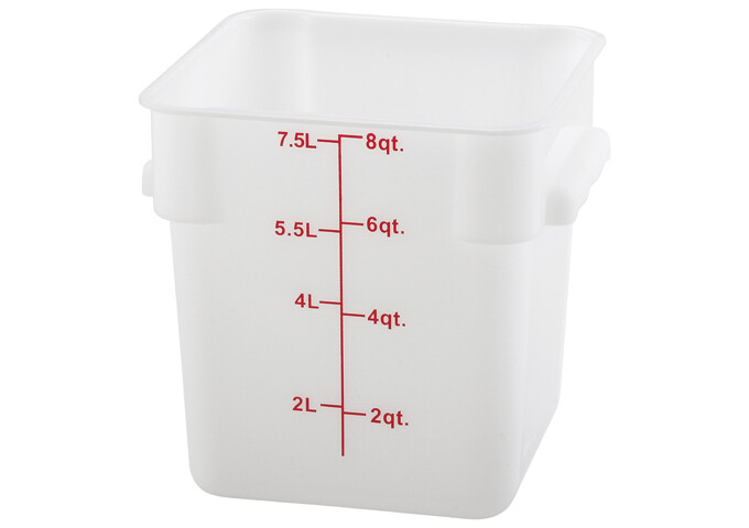 Storage Container 8qt. Square White
