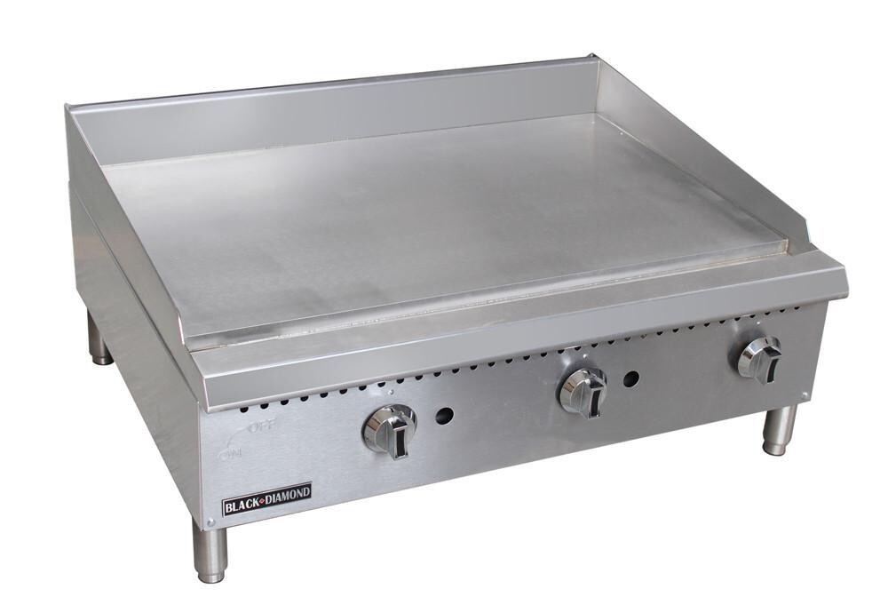 Griddle 36" Gas 3 Burner