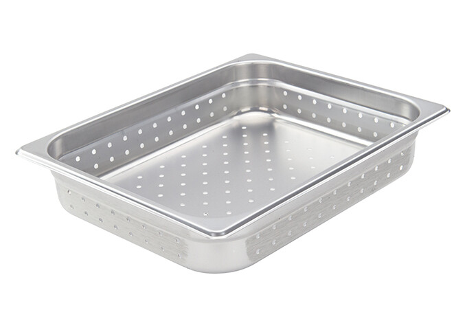 Steam Pan 2-1/2" Deep Perf. Half Size