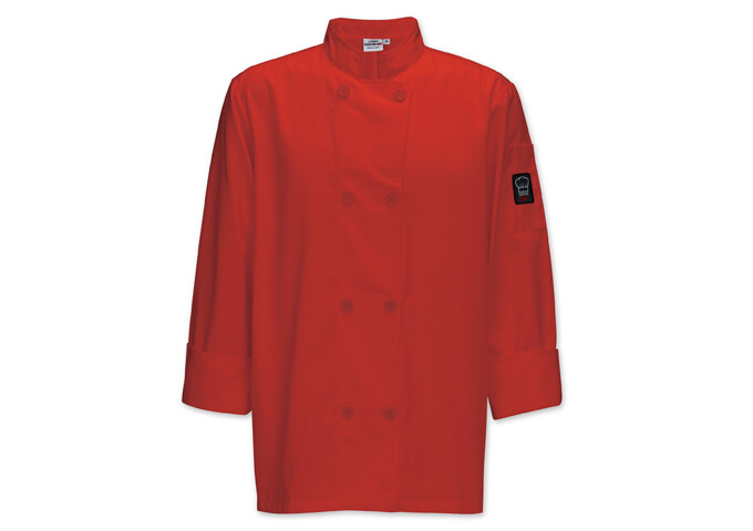 Chef Jacket Small Double Breasted Red