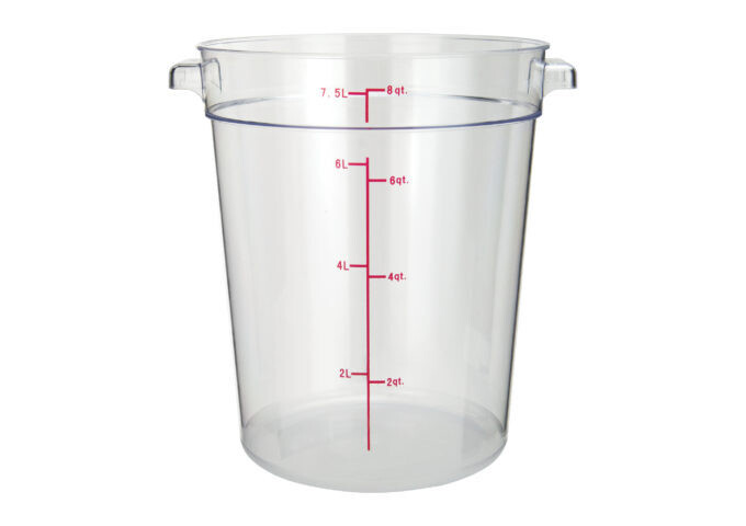 Storage Container 8qt. Round Clear