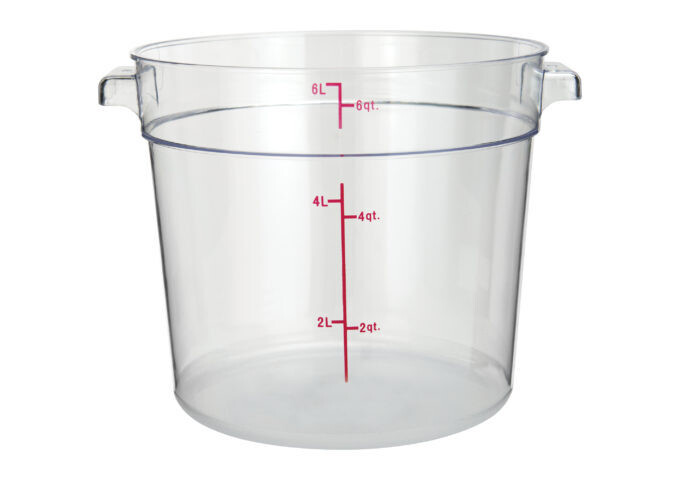 Storage Container 6qt. Round Clear