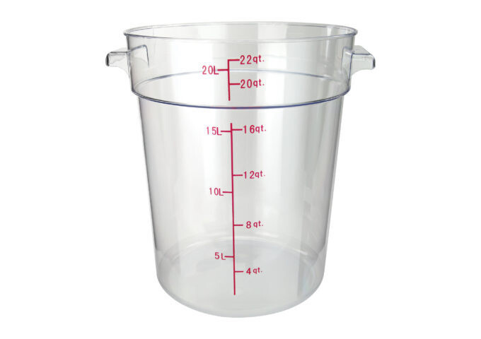 Storage Container 22qt. Round Clear