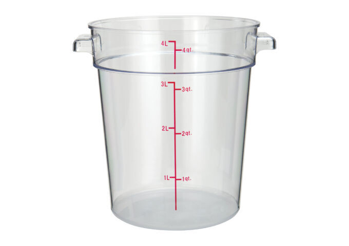 Storage Container 4qt. Round Clear