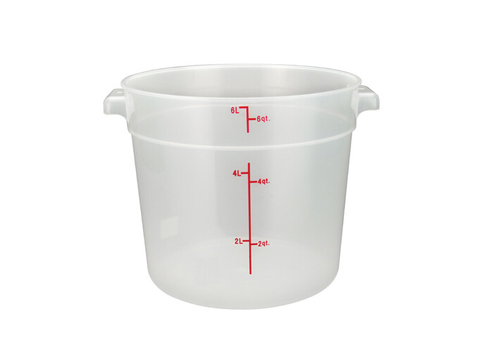 Storage Container 6qt. Round Translucent