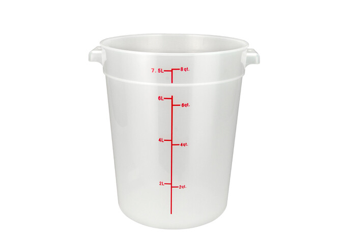 Storage Container 8qt. Round Translucent